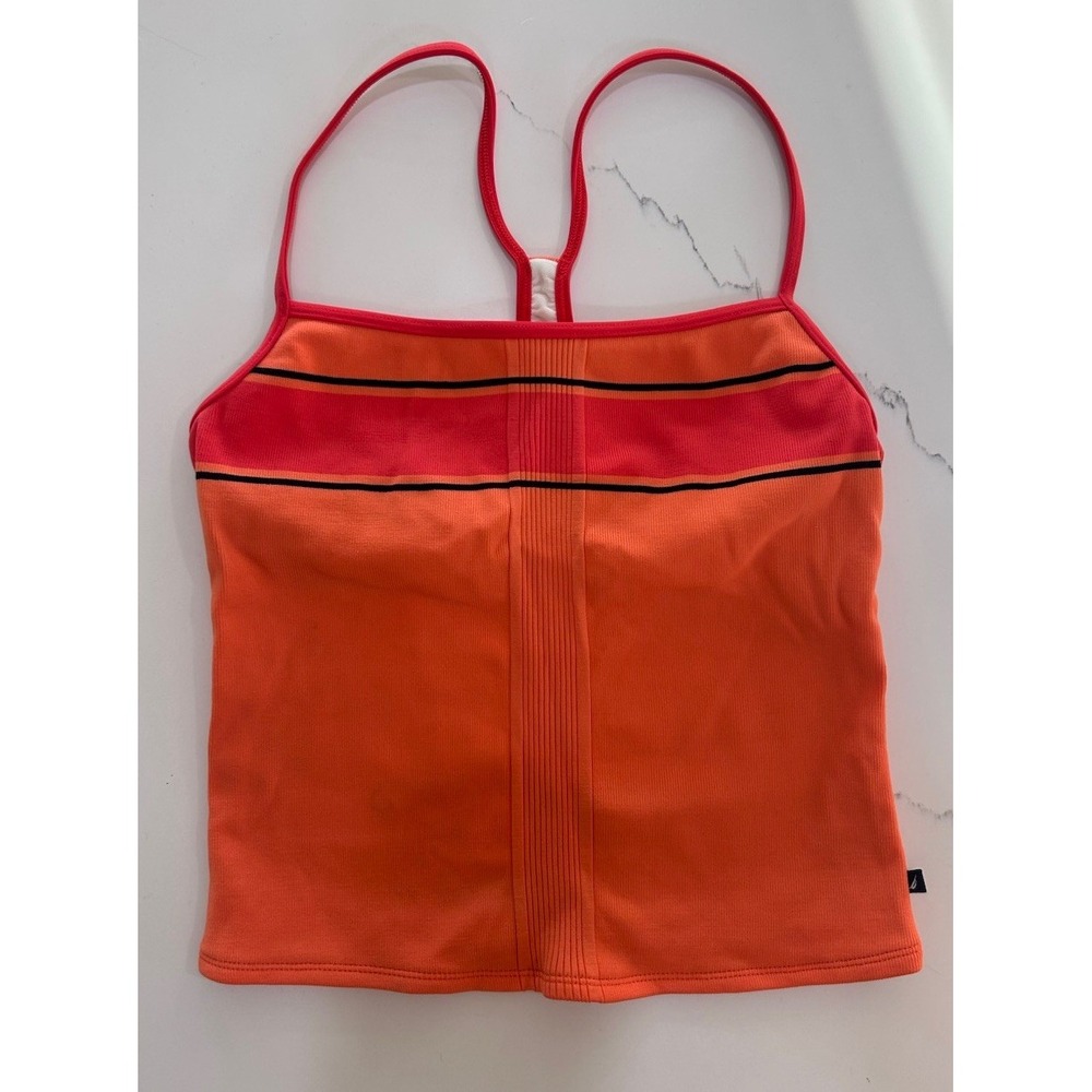 2000s Nautica Workout Tanktop Built in Bra Stretch Athletic Wear